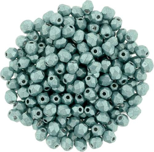 3mm Firepolish Beads ISLAND PARADISE SATURATED METALLIC Czech Glass