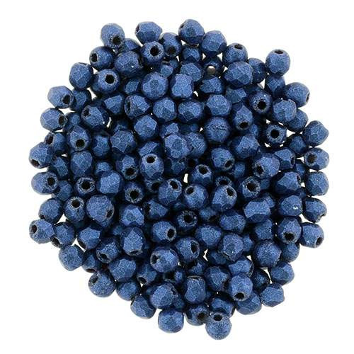 Firepolish Beads METALLIC SUEDE BLUE