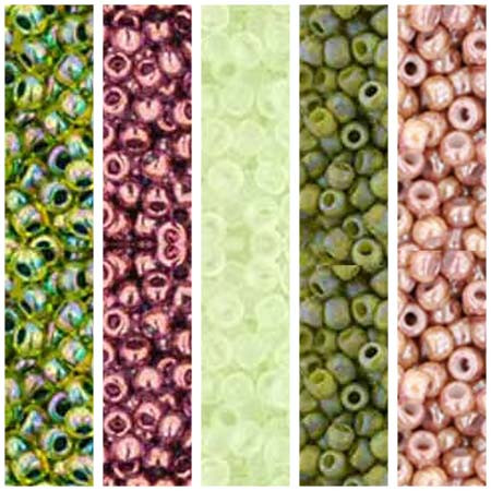 Toho GRAPE VINE Seed Beads Mix Palette Box Set