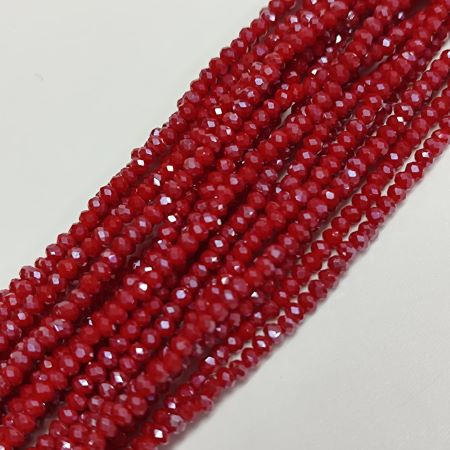 Chinese Crystal Rondelle Beads 3x2mm BURGUNDY IRIS