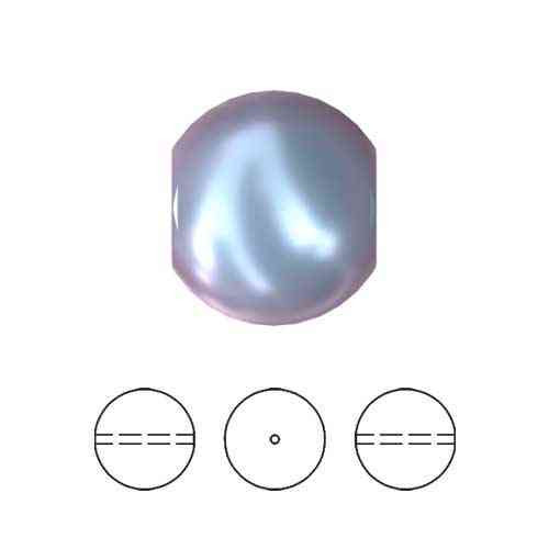 ELITE Eureka Crystal Pearls 2mm Round IRIDESCENT LIGHT BLUE 5810