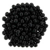3mm Round Druk Beads JET