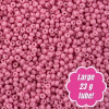 Preciosa Czech Seed Beads 11/0 BUBBLE GUM PINK CHALK DYED SOLGEL