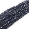Chinese Crystal Rondelle Beads 3x2mm HEMATITE METALLIC