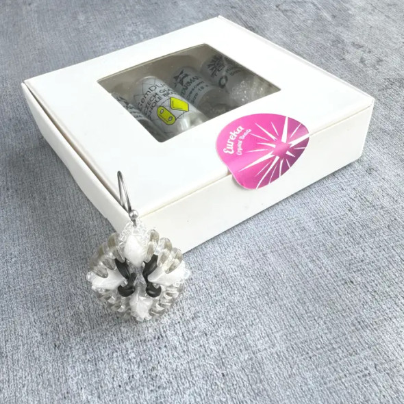 Beads Set Belle Époque Earrings CARTE BLANCHE Black White