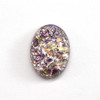 Czech Glass Oval Cabochon 18x13mm AMETHYST OPAL