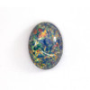 Czech Glass Oval Cabochon 18x13mm BLUE OPAL