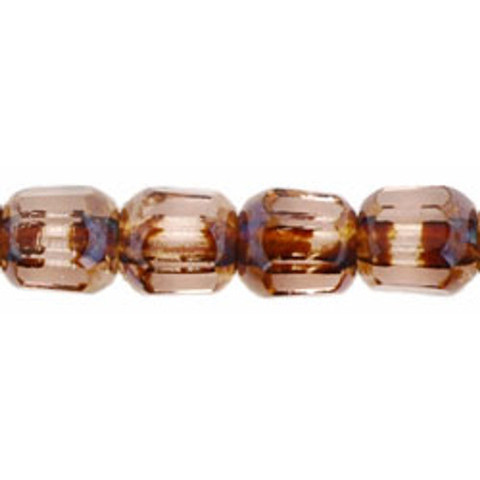 Cathedral Cut Octagonal 6mm Czech Glass Beads ROSALINE