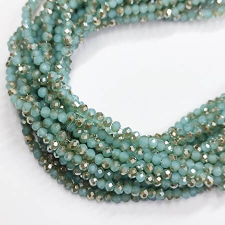 Chinese Crystal Rondelle Beads PACIFIC OPAL TWILIGHT