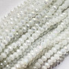Chinese Crystal Rondelle Beads 3x2mm SNOWFLAKE LUSTER