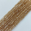 Chinese Crystal Rondelle Beads 3x2mm AMBER AB
