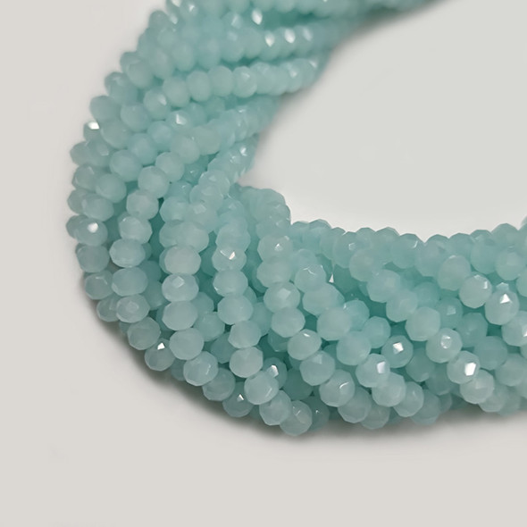 Chinese Crystal Rondelle Beads 3x2mm PACIFIC OPAL