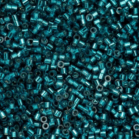 Cylin Seed Beads 11/0 BLUE ZIRCON SILVER LINED