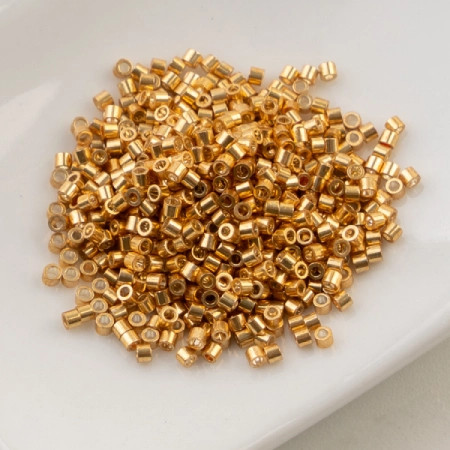 GOLDEN ALLOY GLOW  Cylin Seed Beads 11/0
