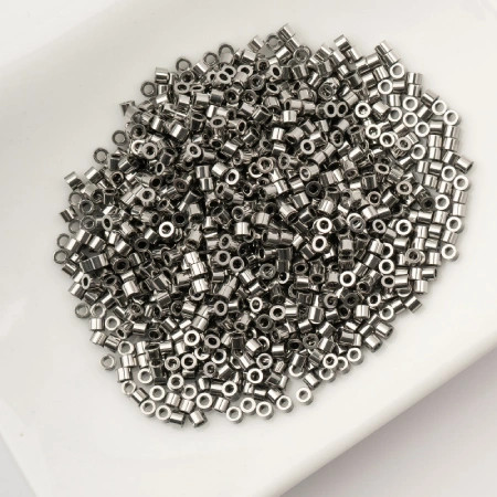 STEEL Cylin Seed Beads 11/0