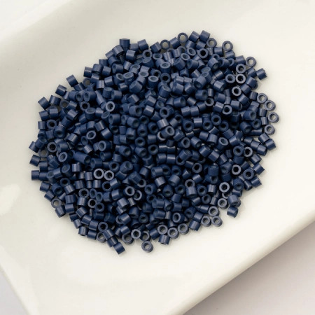 OPAQUE NAVY BLUE Cylin Seed Beads 11/0