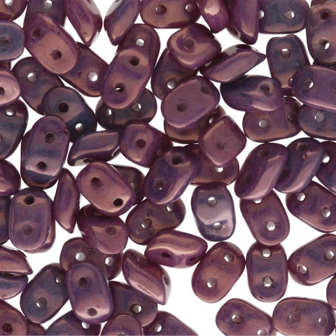 VEGA ON CHALK 2-Hole WAVE Czech Glass Beads 3x7mm