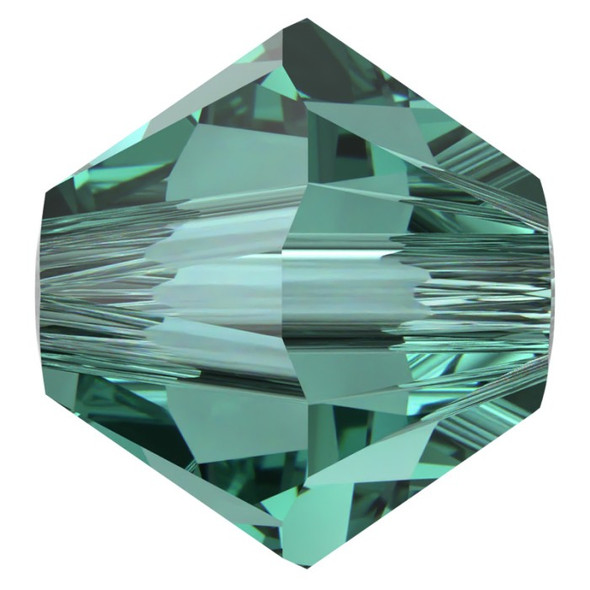 ELITE Eureka Crystal Bicone Beads 4mm Reimagined CARIBBEAN GREEN 5328
