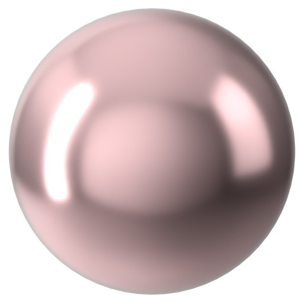 ELITE Eureka Crystal Pearls 6mm Round VINTAGE ROSE 5810