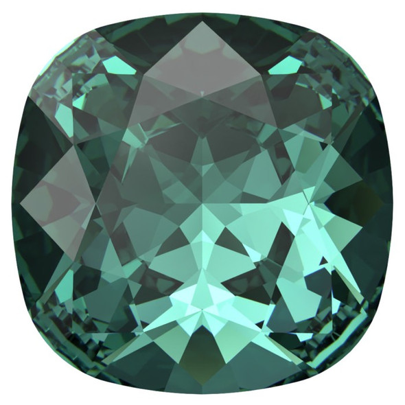 ELITE Eureka Crystal Cushion Fancy Stone 12mm Reimagined CARIBBEAN GREEN 4470