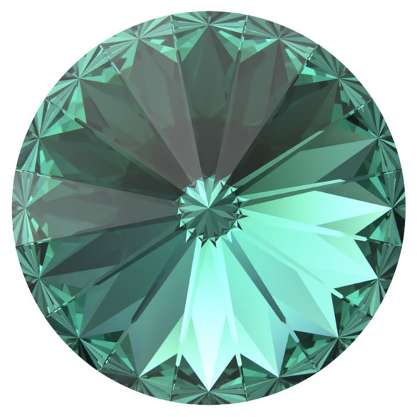 ELITE Eureka Crystal Rivoli Stone 14mm Reimagined CARBIBBEAN GREEN