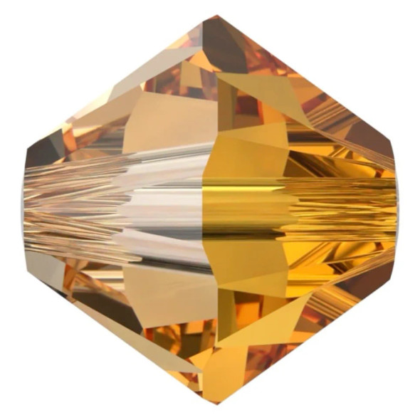 ELITE Eureka Crystal Bicone Beads 3mm DARK ORANGE 5328 (Pack of 24)