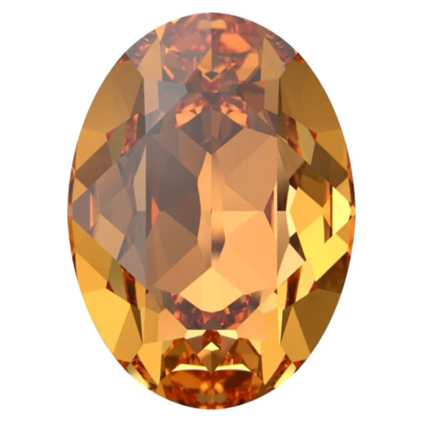ELITE Eureka Crystal Oval Fancy Stone 18mm DARK ORANGE 4120