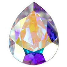 ELITE Eureka Crystal Pear Fancy Stone 18mm CRYSTAL AB 4320