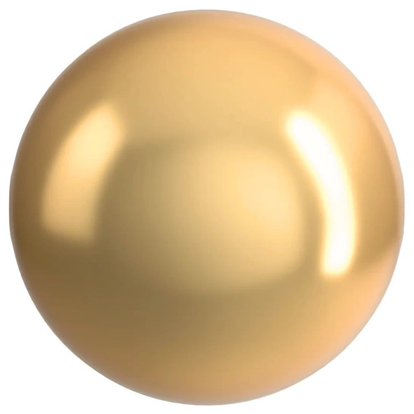 ELITE Eureka Crystal Pearl 12mm Round GOLD 5810