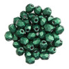 3mm Firepolish Beads SATURATED METALLIC MARTINI OLIVE