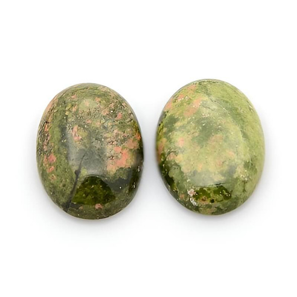Gemstone Oval Cabochon 25x18 Natural UNAKITE
