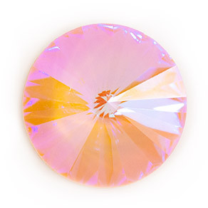 Krakovski Crystal Rivoli 14mm JUICY PEACH Delite Fireglow