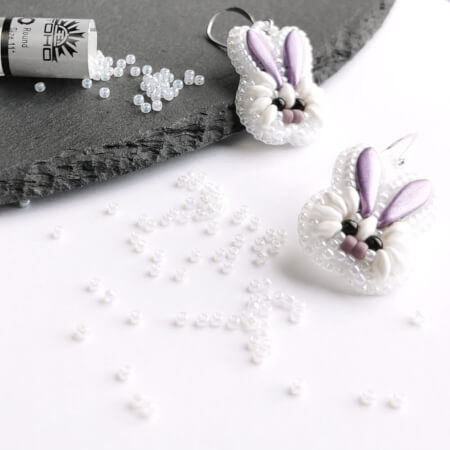 SIZE-11 #141 SNOWFLAKE CEYLON Toho BEADS example pic