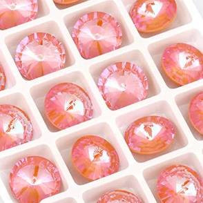 Krakovski Crystal Rivoli JUICY PEACH Delite Fireglow