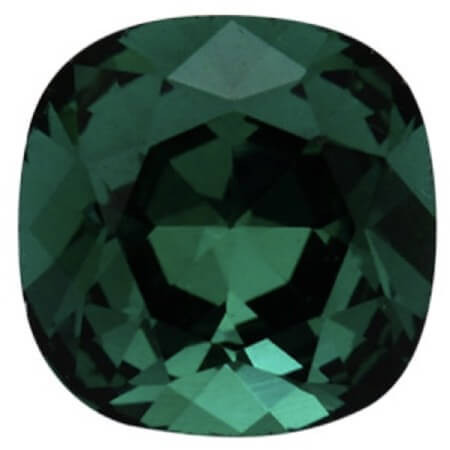 Krakovski Crystal Cushion Fancy Stone 12mm EMERALD