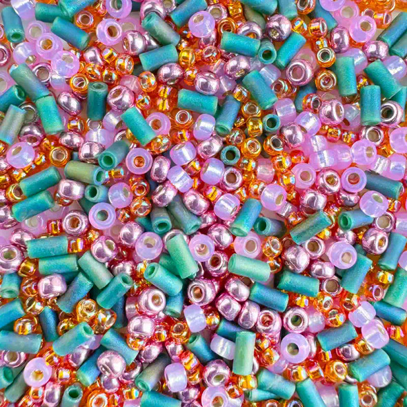 Miyuki Assorted Seed Beads VINTAGE DREAMS MIX (2.5" tube)