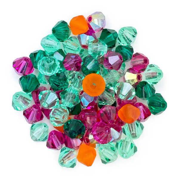Preciosa Crystal Bicone Beads 4mm VINTAGE DREAMS Mix (Pack of 72)