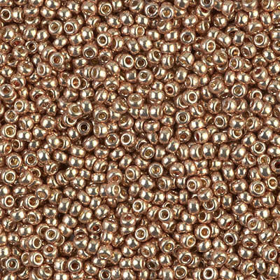 Miyuki ROUND 11/0 Seed Beads DURACOAT GALVANIZED CHAMPAGNE