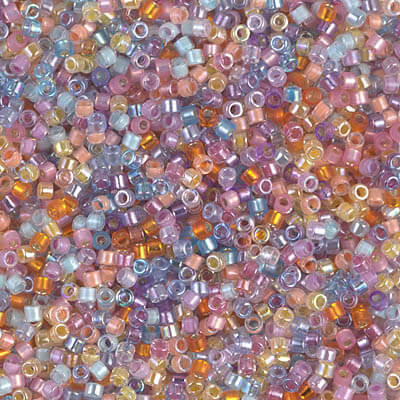 SIZE-11 TROPICAL SUNSET MIX Delica Miyuki Seed Beads