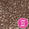 Preciosa Czech Seed Beads 11/0 TERRA INTENSIVE LINED CHOC BROWN