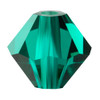 Preciosa Crystal Bicone Beads 3mm EMERALD 1