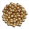 ROUND ACRYLIC BEADS 4mm Gold Plated