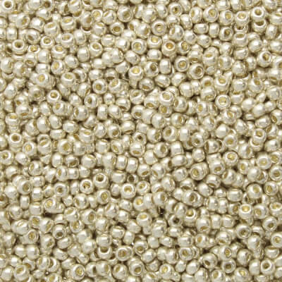 METALLIC SILVER Preciosa Czech Glass Seed Beads 11/0