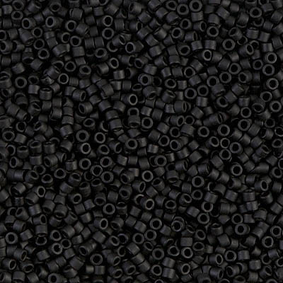 SIZE-11 #DB0310 MATTE BLACK Delica Miyuki Seed Beads