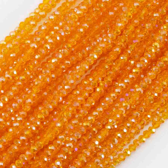 3x2mm SUN IRIS Chinese Crystal Rondelle Beads