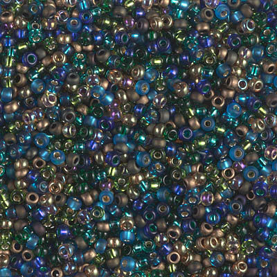 Miyuki ROUND 11/0 Seed Beads PEACOCK GARDEN MIX