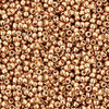 Toho ROUND 15/0 Seed Beads PERMAFINISH GALVANIZED ROSE GOLD