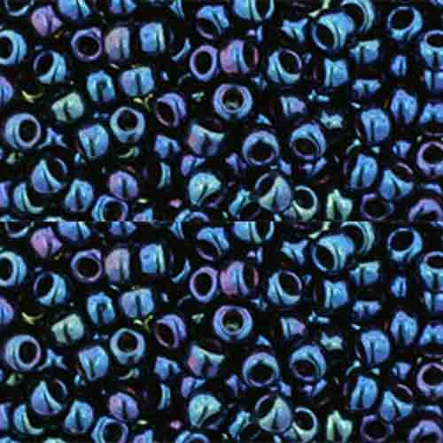 Toho ROUND 8/0 Seed Beads METALLIC NEBULA (2.5" tube)
