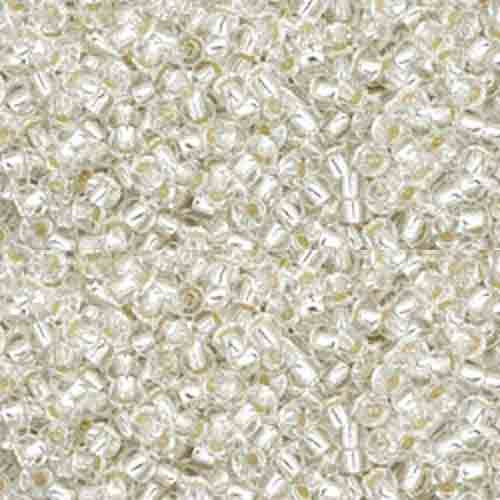 SIZE-11 #21 CRYSTAL SILVER LINED Toho BEADS