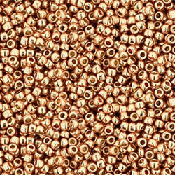 Toho ROUND 8/0 Seed Beads PERMAFINISH GALVANIZED ROSE GOLD